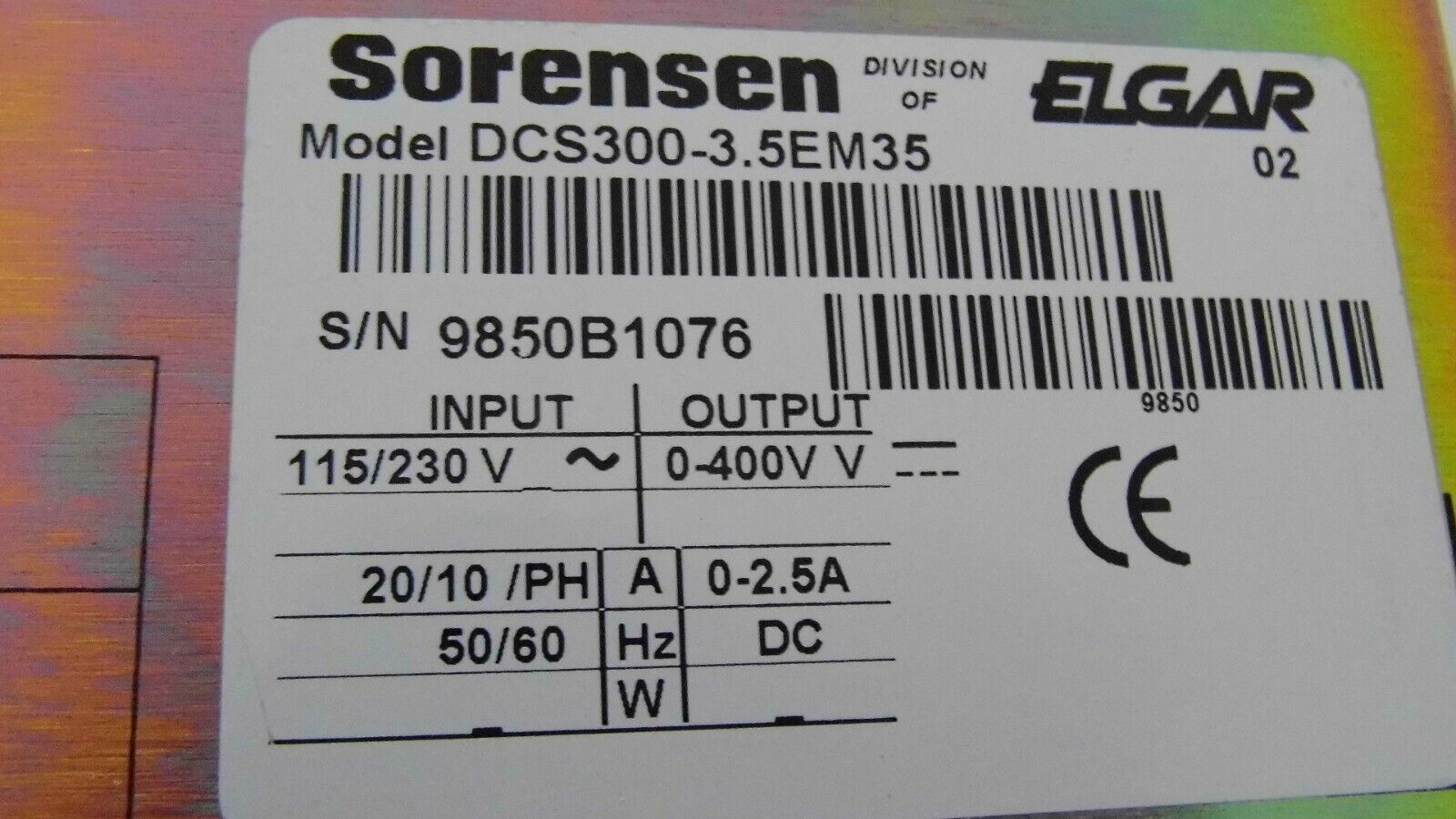 DCS300-3.5E M35 400Vdc 2.6A DCS300-3.5E M35 400Vdc 2.6A